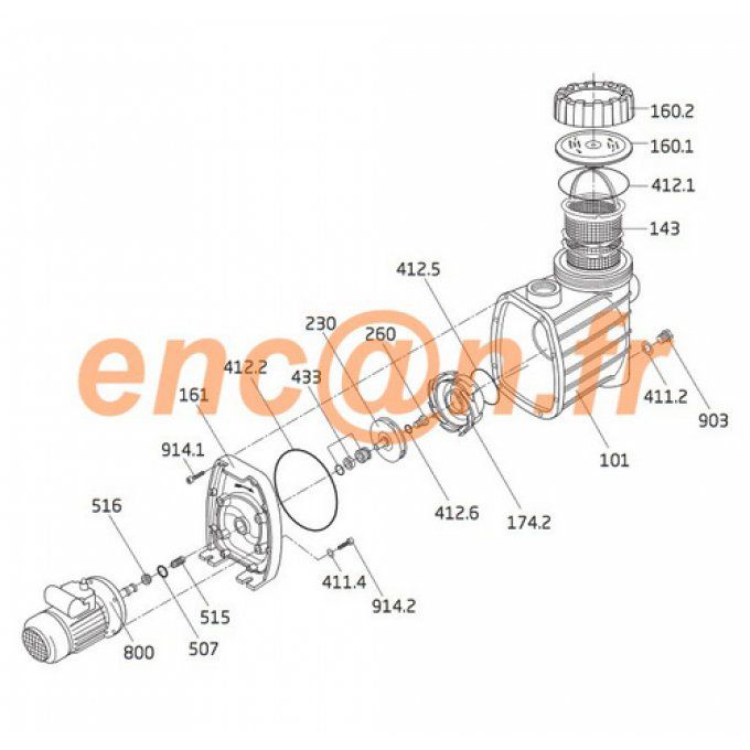 Pièces détachées de pompe Speck BADU Bronze