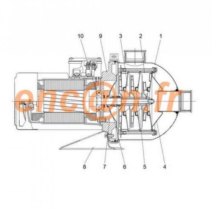 Pièces détachées de surpresseur Grundfos CHI(E) - 004F5007, 004F5008, 004F5009, 004F5010