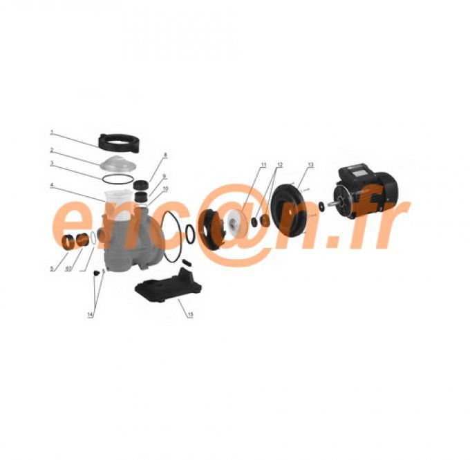 Pièces détachées (C-11-002130) de pompe DEXTON CSPA-500E ( C-11-002031) - CSPA-800E (C-11-002156)