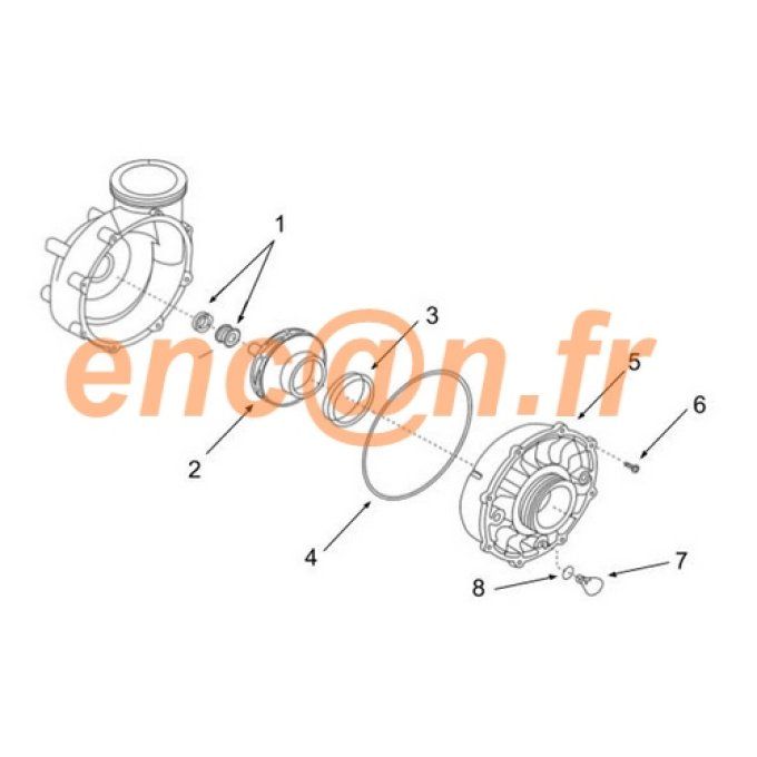 Pièces détachées de pompe Aqua-Flo Flo-Master XP - XP2 - XP2e - XP3 (92500150 ou 92500151)