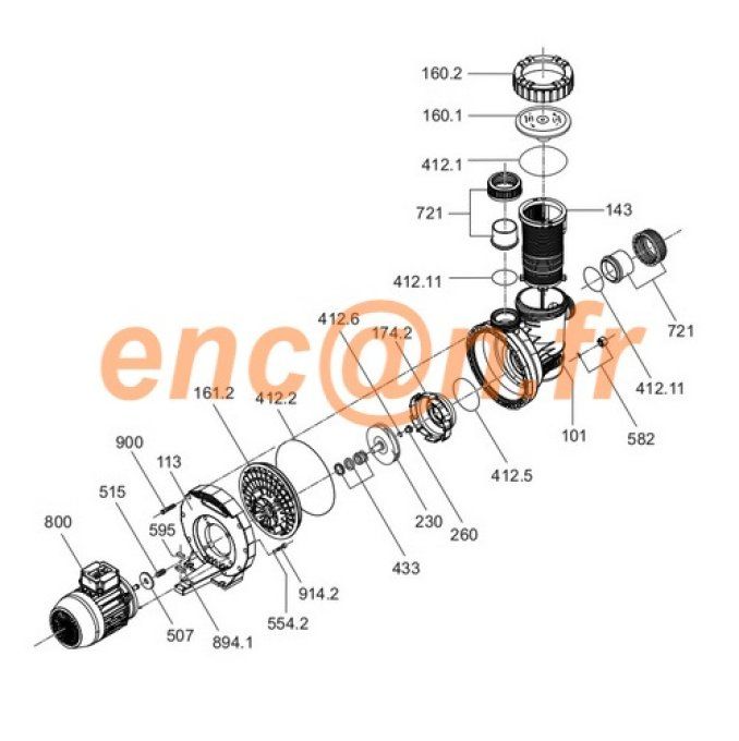 Pièces détachées de pompe BWT BWT I-STAR 2 série 23 et 26