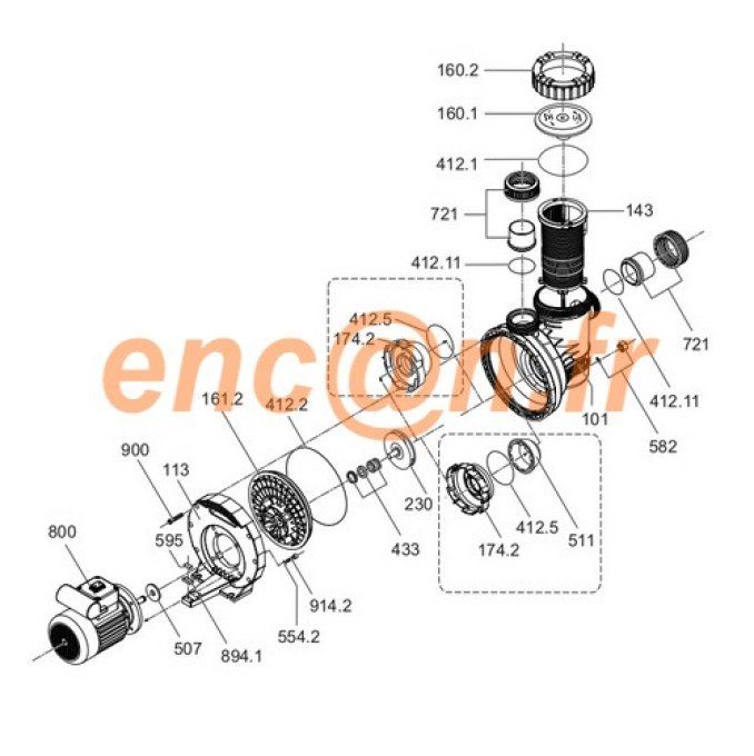 Pièces détachées de pompe BWT BWT I-STAR 2 série 8, 11, 15 et 19