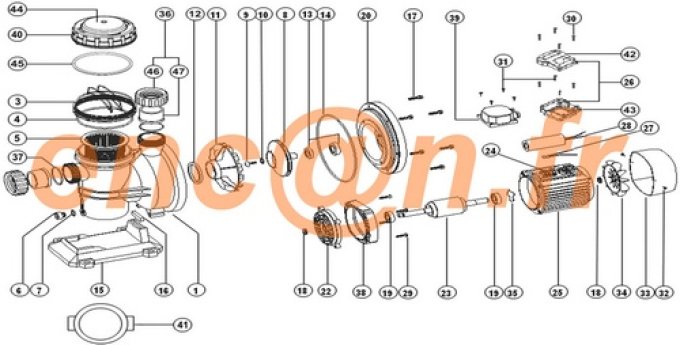 Pièces détachées de pompe ESPA Silen S (8000074583)