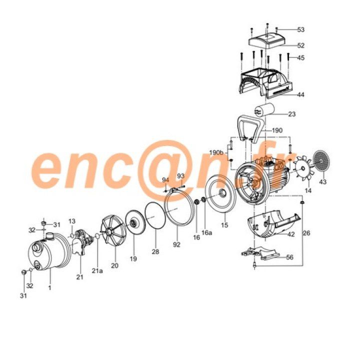 Pièces détachée de pompe Grundfos JP5-48 (kit 99520998)