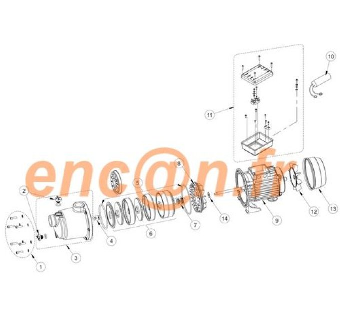 Pièces détachées de surpresseur DBM 204 - 205 - 404 - 405