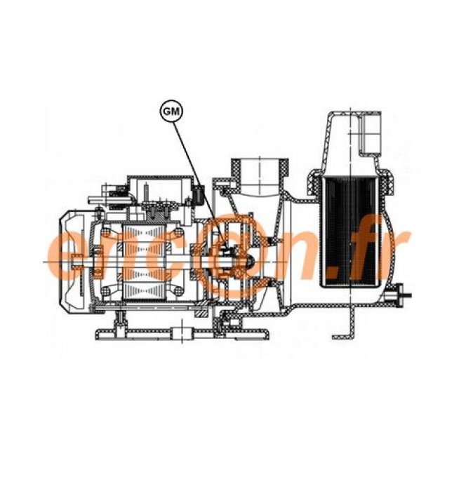 Pièces détachées de pompe Gré Pool EXPERT et COMFORT 0,75CV (PP075 - PP076 - PP077)