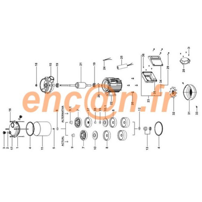 Pièces détachées de pompe Guinard ASPRI 15 (8000072594)