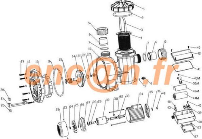 Pièces détachées de pompe ACIS VIPool MCQ  (A-OR-118-6)