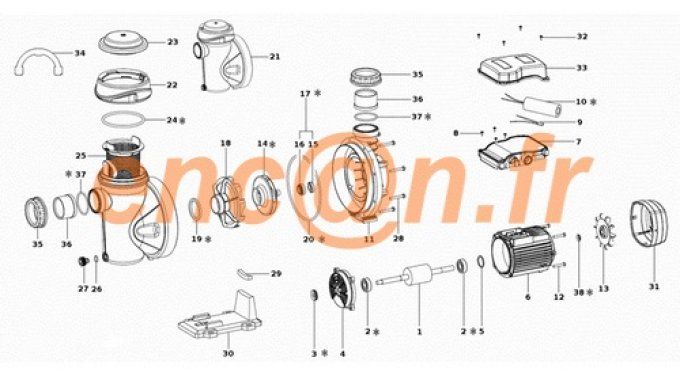 Pièces détachées de pompe ESPA Silen I