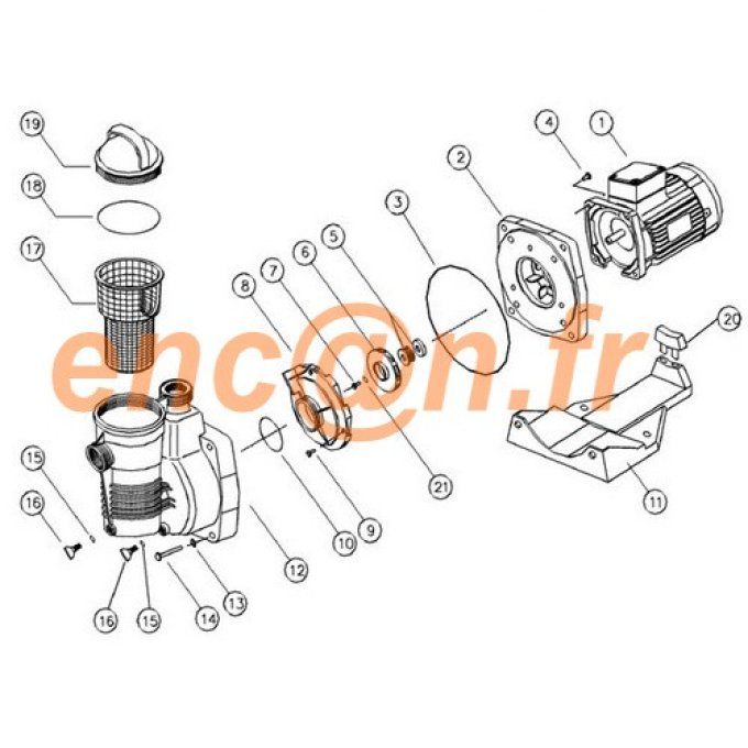 Garniture mécanique de pompe Pentair Pinnacle (R354545SP (ou 353253ESP)