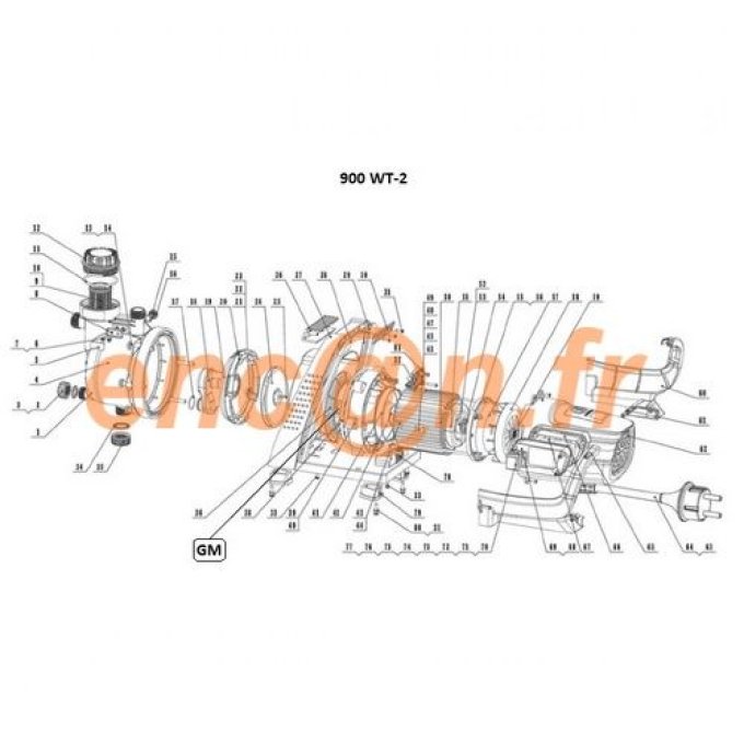 Joint de cloche de surpresseur STERWINS 900 WT-2 et 900 WT50-2