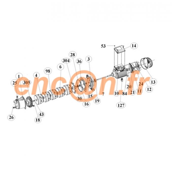 Pièces détachées de pompe surpresseur DAB EUROINOX 844469