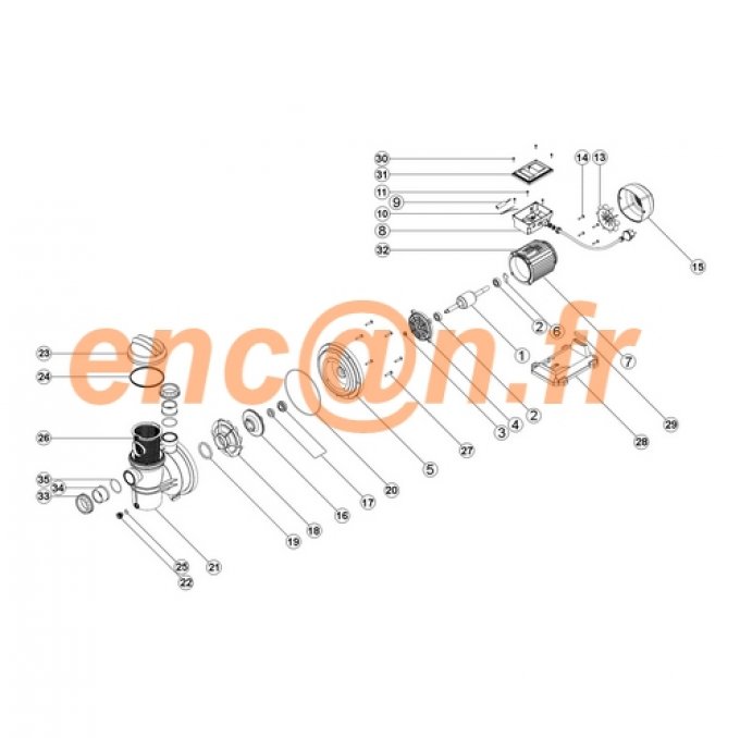Joint de corps de pompe GUINARD Nemo 15 et 18 (ref. 391)