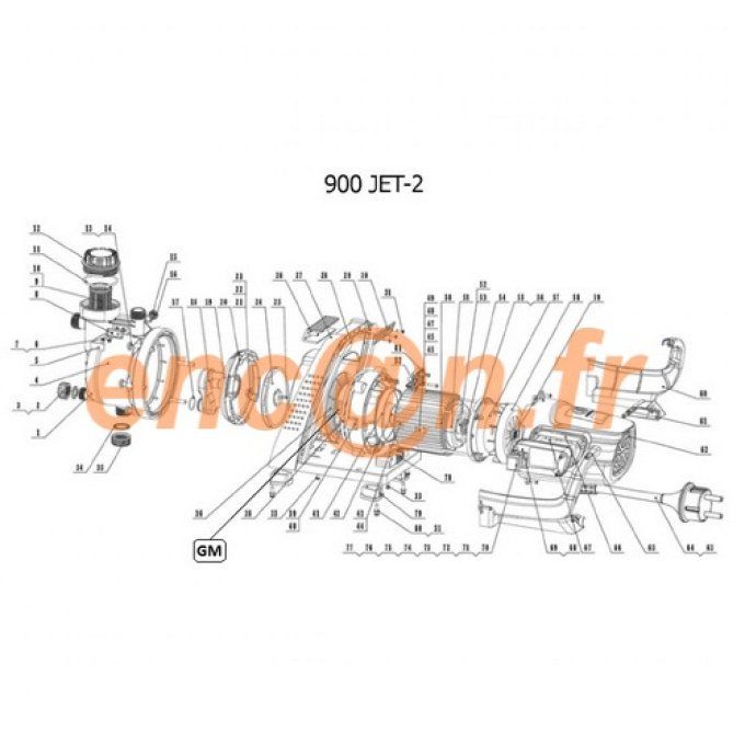 Pièces détachées de surpresseur  STERWINS 900 JET-2