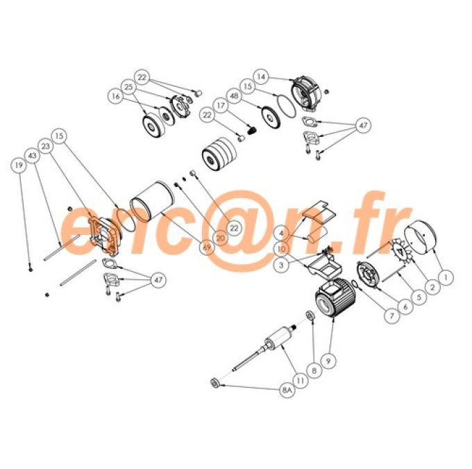 Pièces détachées de pompe surpresseur Six Team STV - 360300055