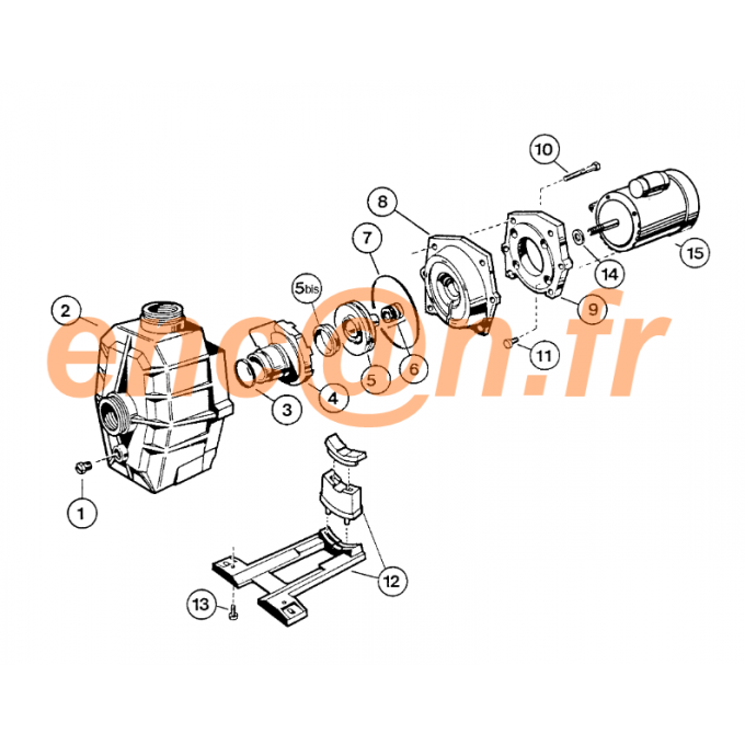 Pièces détachées (obturateur) de pompe HAYWARD Super SPA - SPX1600Z2