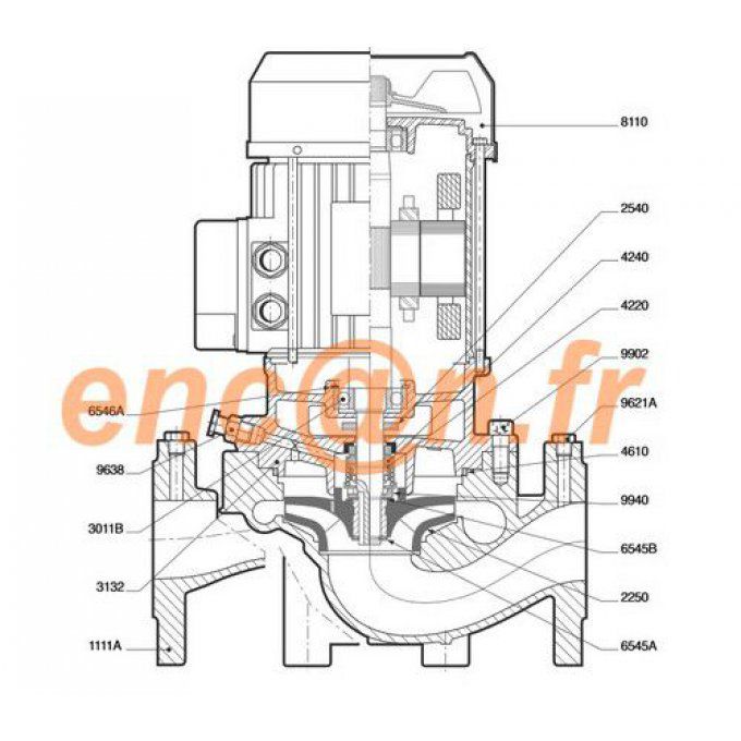 Pièces détachées de pompe circulateur Salmson JRL (4064020)