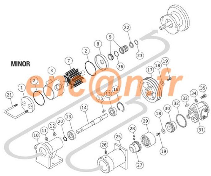 Pièces détachées (tenuta meccanica) spéciale de pompe LIVERANI MIDEX et MINOR - 1131312519