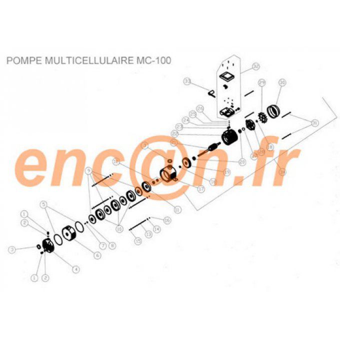 Pièces détachées de surpresseur IML MC 100 - HD056005