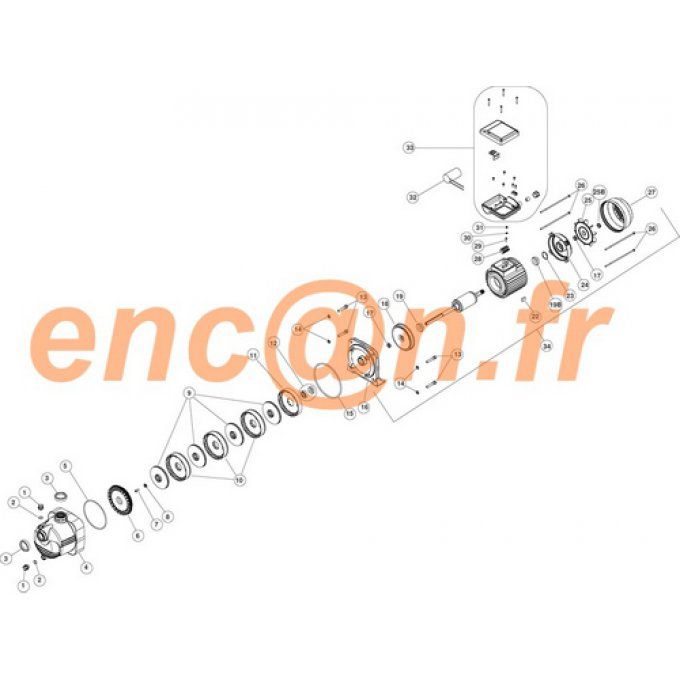 Pièces détachées de surpresseur IML MS 100 - HD056005