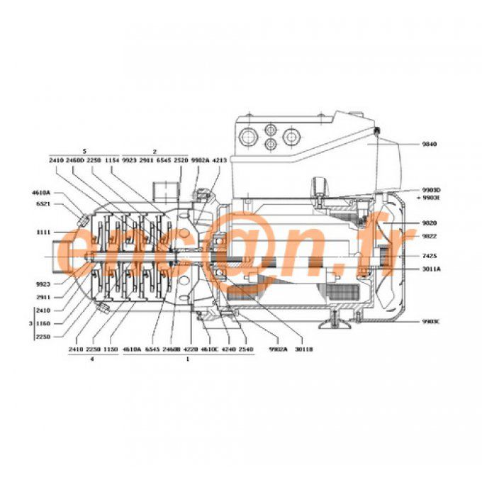 Pièces détachées de surpresseur Salmson MULTI-H (4046885 - 4046886)