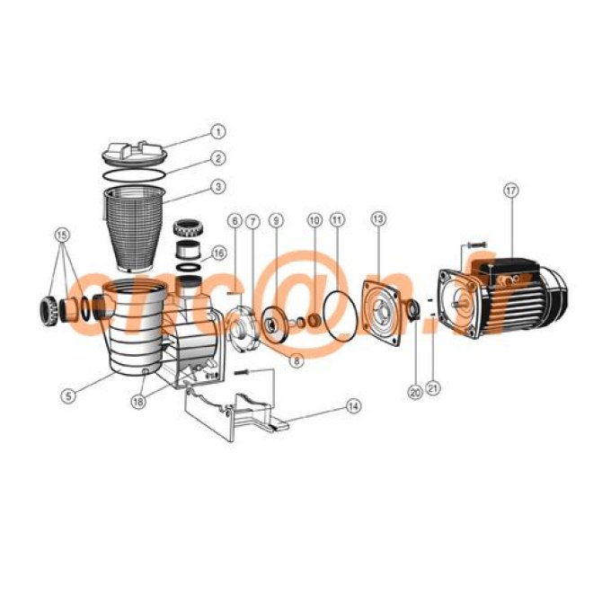 Pièces détachées de pompe Aqualux Neo - 895012