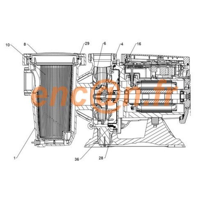 Pièces détachées de pompe DAB E.PRO 150 (R00010355)