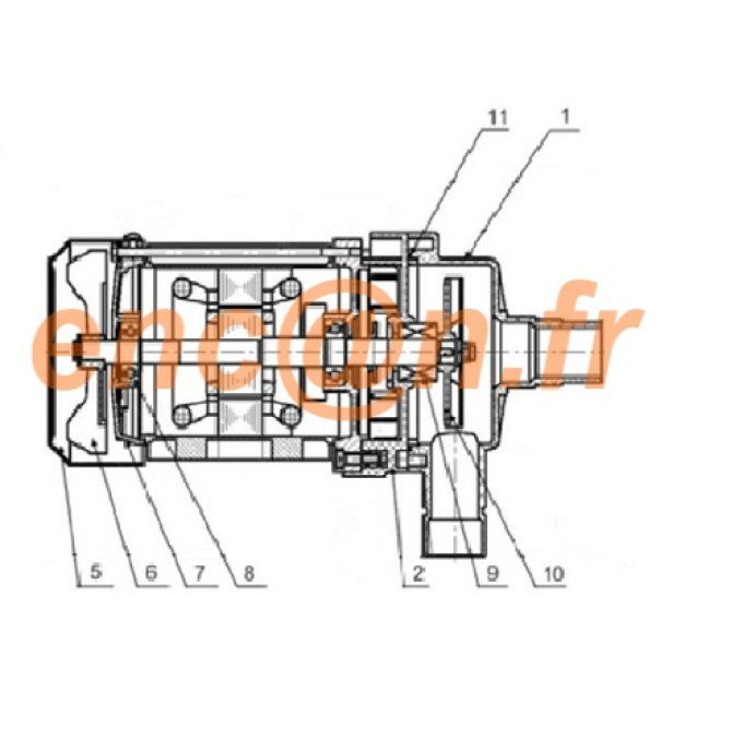 Pièces détachées de pompe Trigano PSC071 (J-PSC064) Diamètre 14 mm