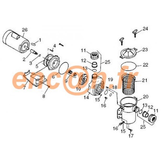 Pièces détachées de pompe Premier 555N