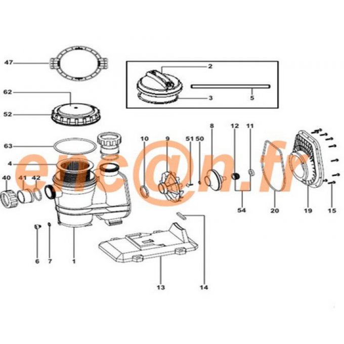 Pièces détachées de pompe ESPA Tifon 1 (8000074574)