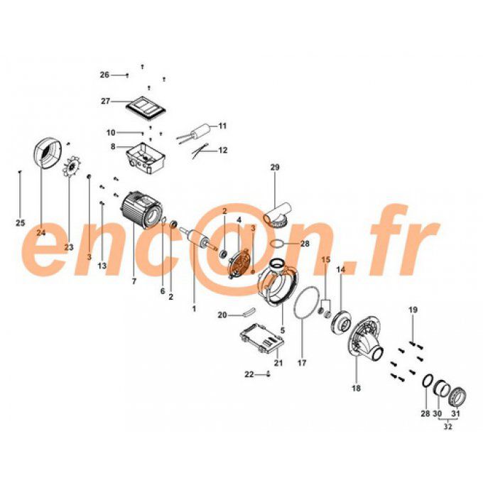 Pièces détachées de pompe surpresseur ESPA Tiper 2 - 8000074580 (422 + 549)