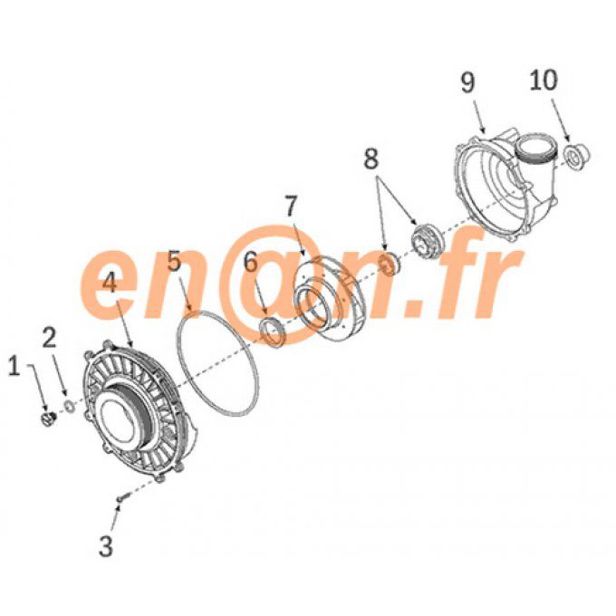 Pièces détachées de pompe Waterway Executive Frame