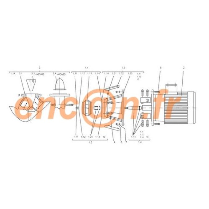 Garniture mécanique standard de pompe Wilo CronoLine-IL 40/160-0,55/4
