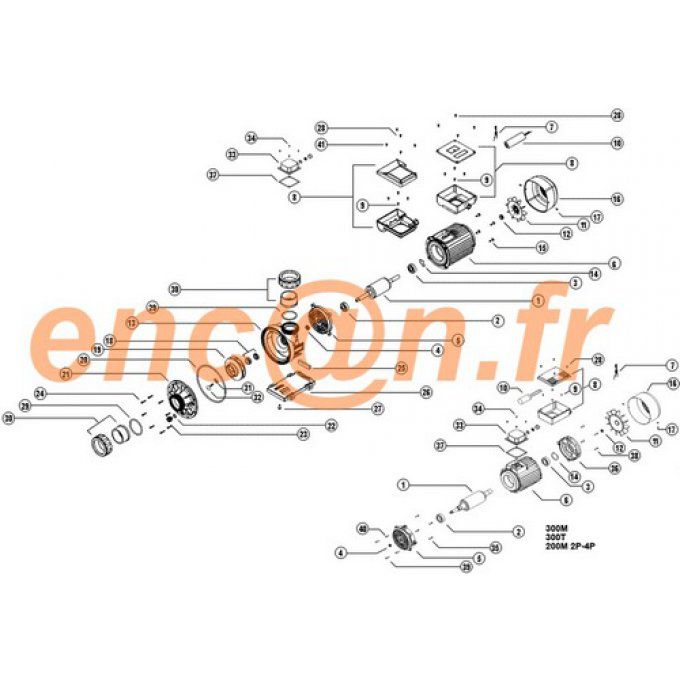 Pièces détachées de pompe surpresseur ESPA Wiper 3 - 8000074580 (422 + 549)